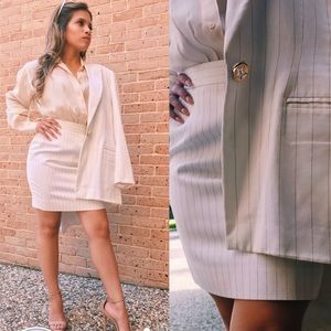 Vintage Estrada skirt and blazer set